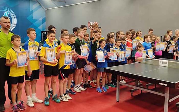 Юні тернопільські спортсмени дебютували на чемпіонаті України з настільного тенісу "Прудкий м’яч"