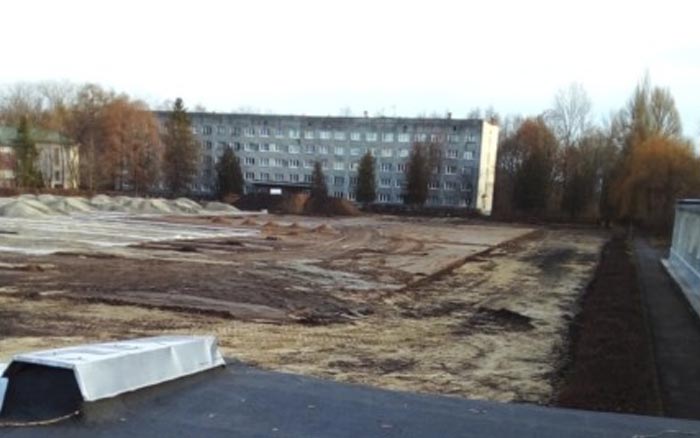 У Тернополі будується перший повнорозмірний стадіон зі штучним покриттям