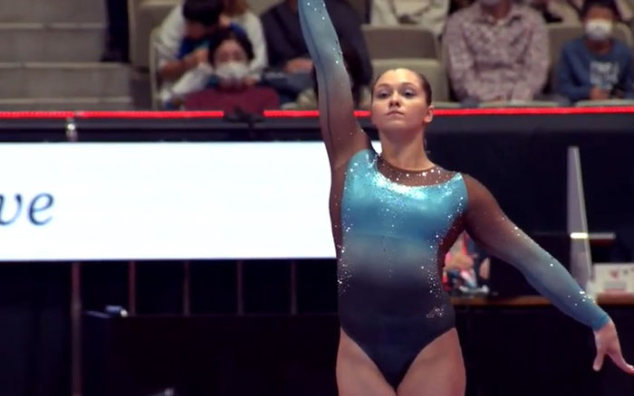 Анастасія Бачинська посіла сьоме місце у фіналі вільних вправ на чемпіонаті світу зі спортивної гімнастики