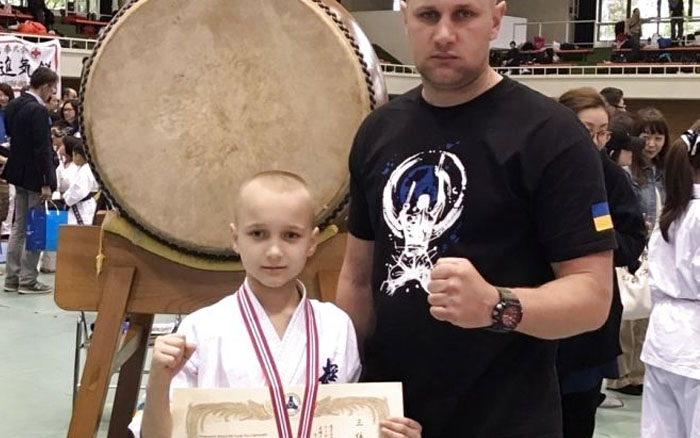 Юний тернополянин став призером чемпіонату Японії з кіокушин-кан карате