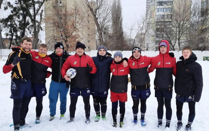 Тернопільський клуб "Терен" взяв участь у першому кубку України з зимового регбі